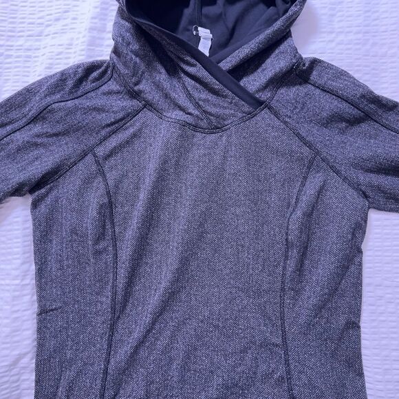 LULULEMON ATHLETICA Heathered Gray Long Sleeve Pullover Hoodie Womens Size 12 - Picture 5 of 7